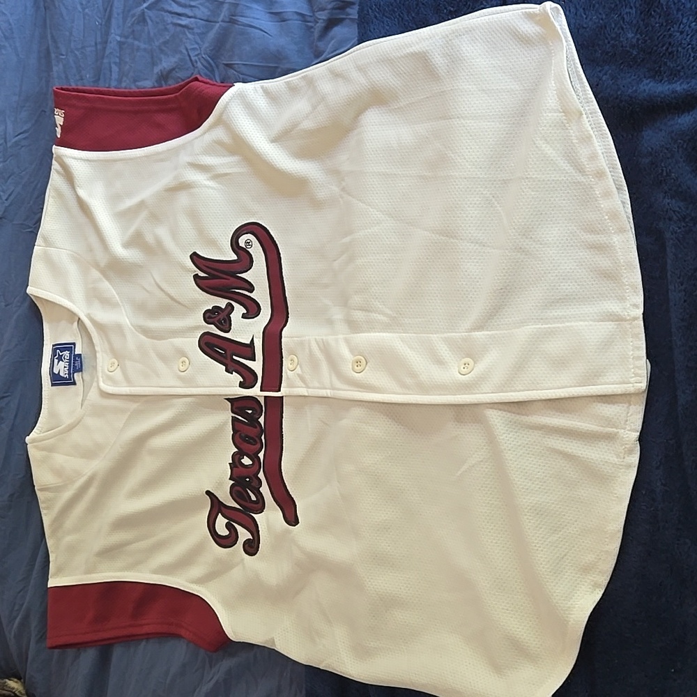 A & M Starter Baseball Jersey Large